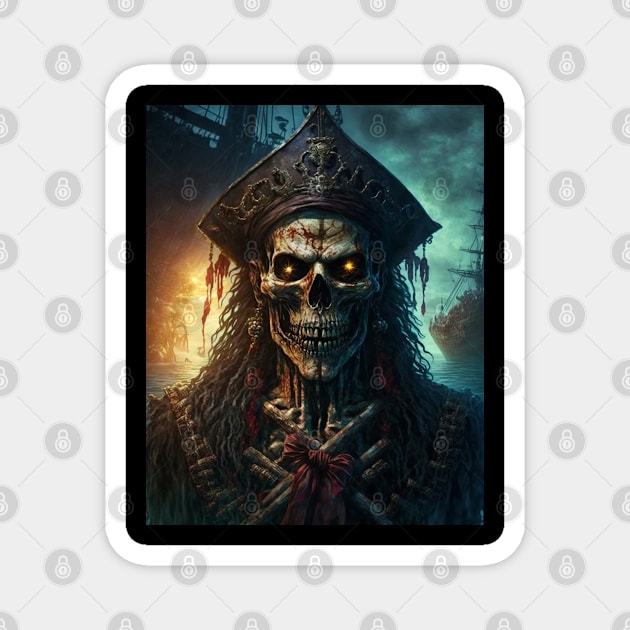 Pirate skeleton Magnet by Geek Culture