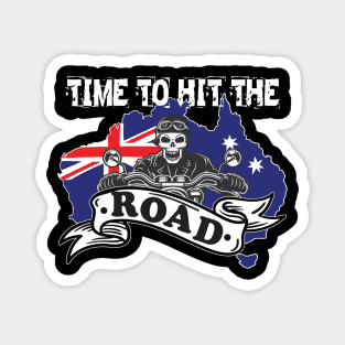 Time To Hit The Road Funny Magnet