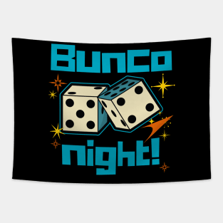 Retro Bunco Night Tapestry