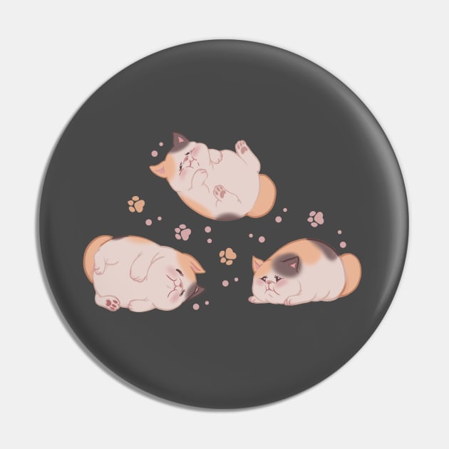 FFXIV - Lazy Fat Cats Pin by Thirea