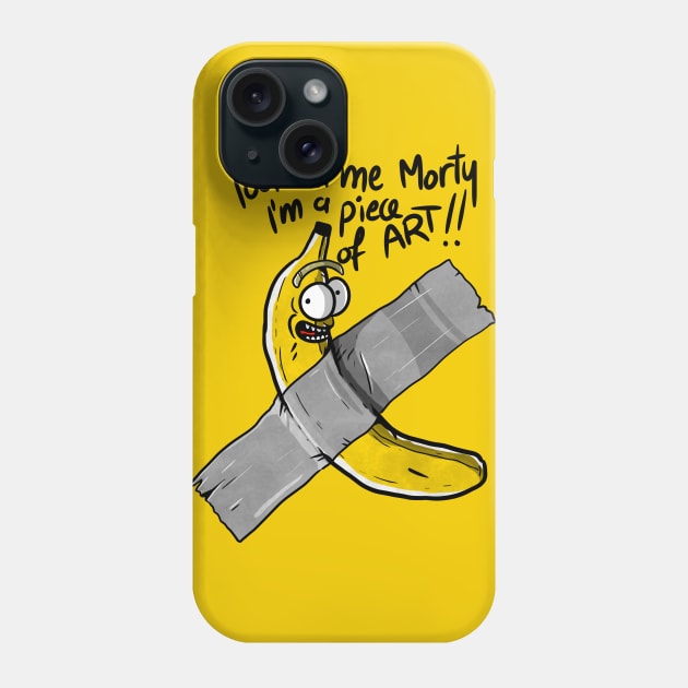 Banana Duct tape on the shirt Phone Case by A Comic Wizard