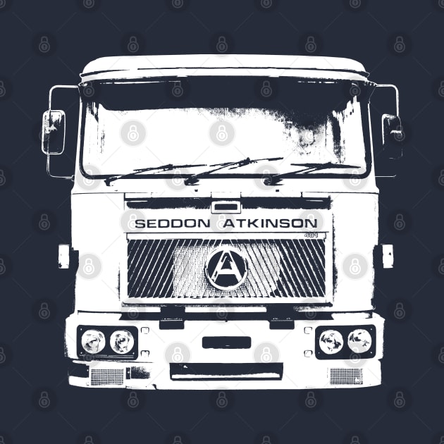 Seddon Atkinson 401 classic 1980s lorry outline (white) by soitwouldseem