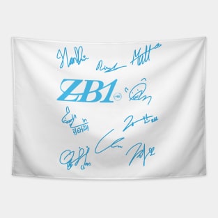 fanart signature of the zero base one group Tapestry