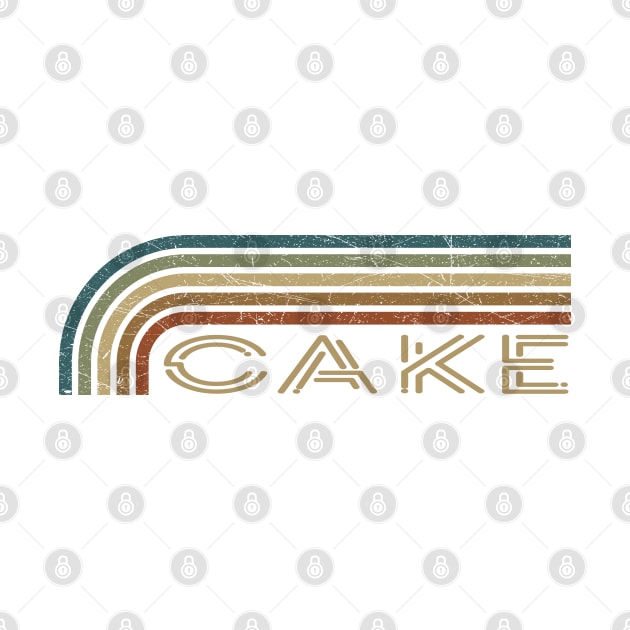 Cake Retro Stripes by paintallday