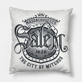 Salem Massachusetts The City Of Witches Pillow