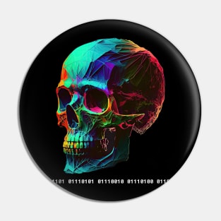 Binary skull ``death´´ Pin