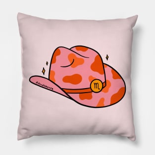 Scorpio Cowboy Hat Pillow