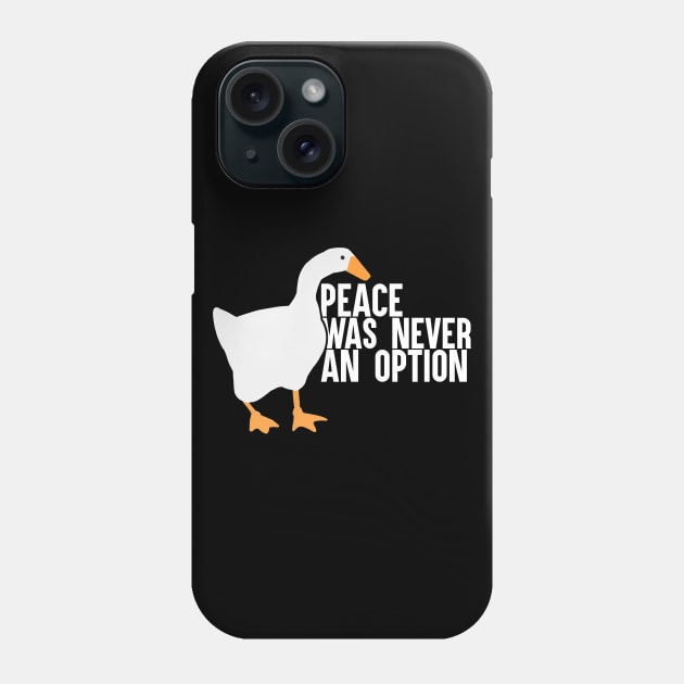 Peace Was Never An Option Phone Case by artsylab