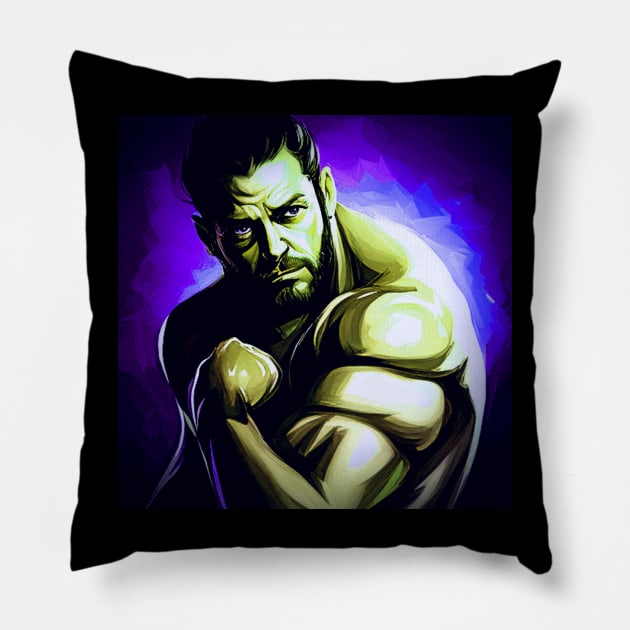 ASPW WRESTLER AARON SPARKS(CAW) Pillow by ASPW EFED SHOPZONE