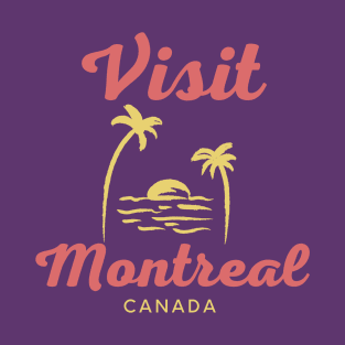 Montreal Canada - Funny Canadian Beach Art T-Shirt