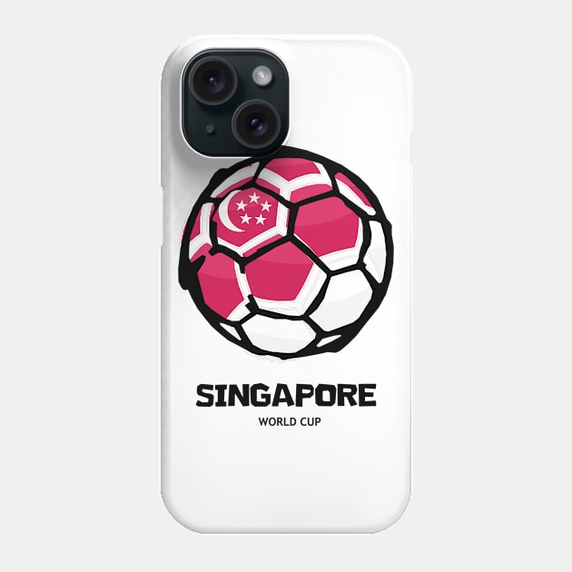 Singapore Football Country Flag Phone Case by KewaleeTee