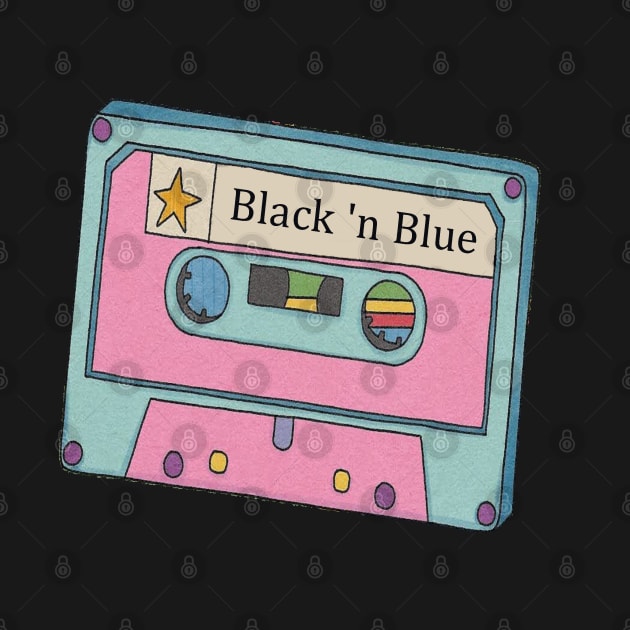 Vintage Cassette Tape Black 'n Blue by Beban Idup