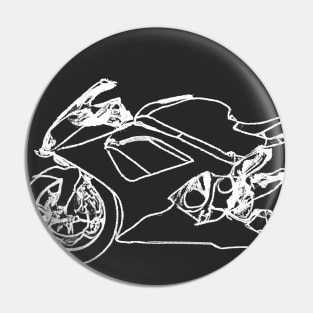 Outline Motorcycle Pin