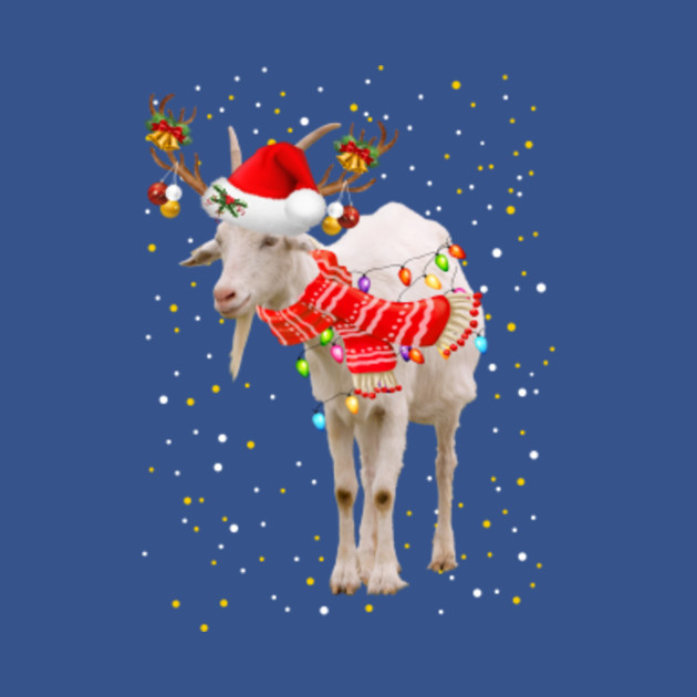 Discover Goat Reindeer Christmas Light Shirt - Goat - T-Shirt