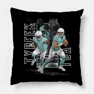 Tua Tagovailoa & Tyreek Hill Miami Duo Pillow