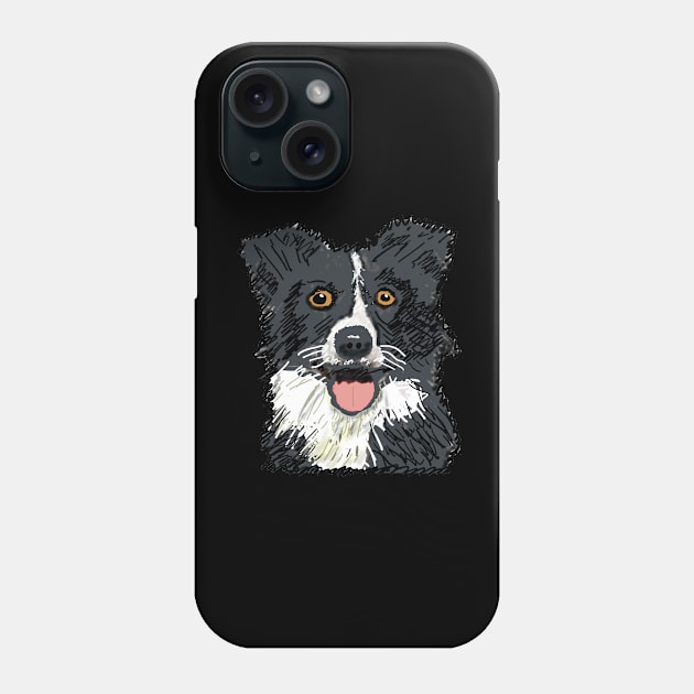 Border Collie Phone Case by Mark Ewbie