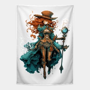 Steampunk Witch #12 Tapestry