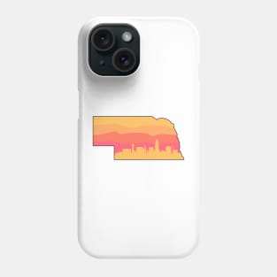 Nebraska Lincoln Skyline Sunset Phone Case