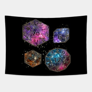 Galaxy Dice Set Tapestry