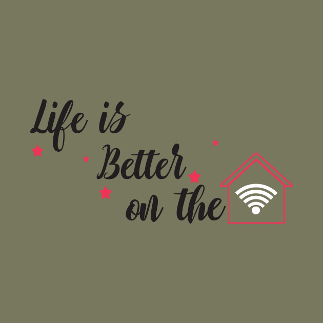 life is better on the home by CreativeIkbar Prints