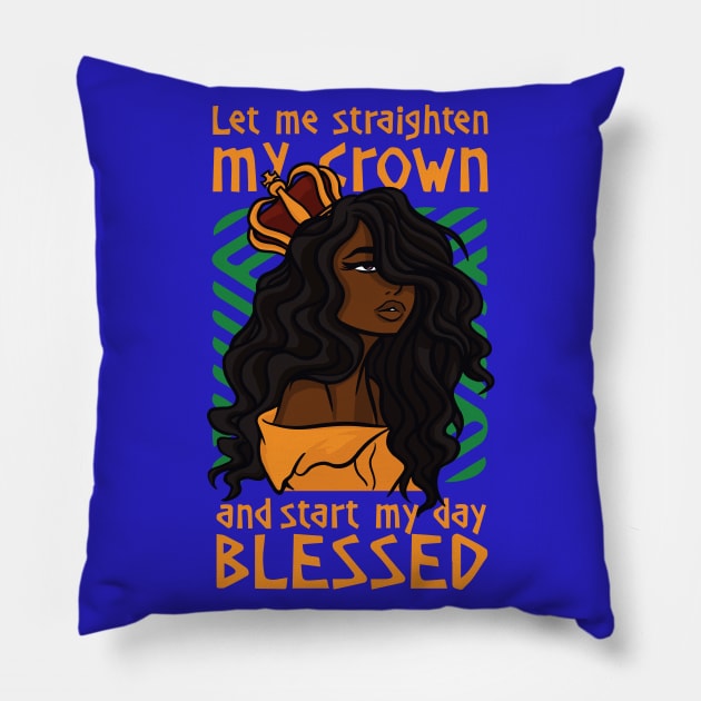 Melanin Queen Pillow by Hypnotic Highs