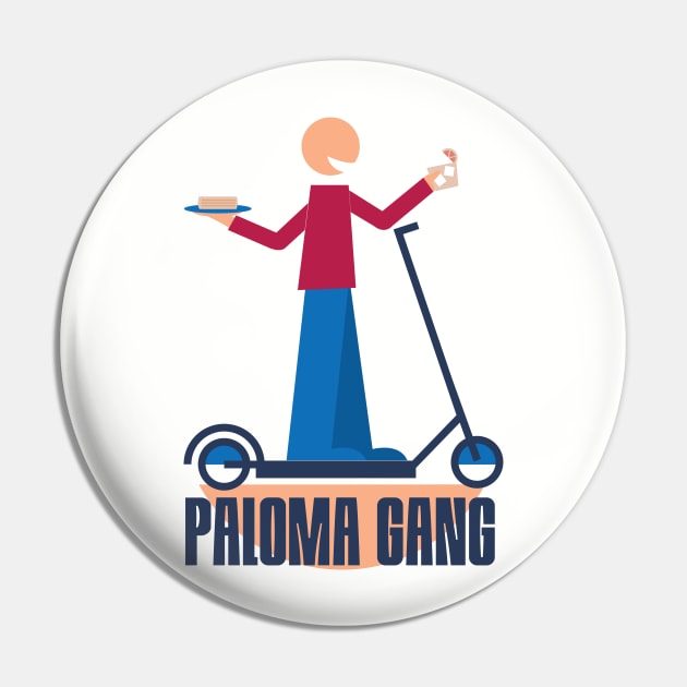 Paloma Gang (Light Gray) Pin by stuffsarahmakes