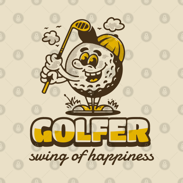 Golfer, swing of happiness by adipra std