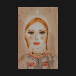 Pop art woman, digitalized acrylic  painting, women's empowerment T-Shirt