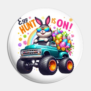 Kids Boys Happy Easter Monster Truck Easter Eggs Pin