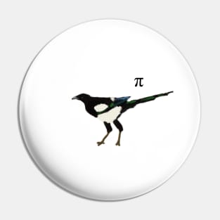 Mathematical Magpie with pi symbol Pin