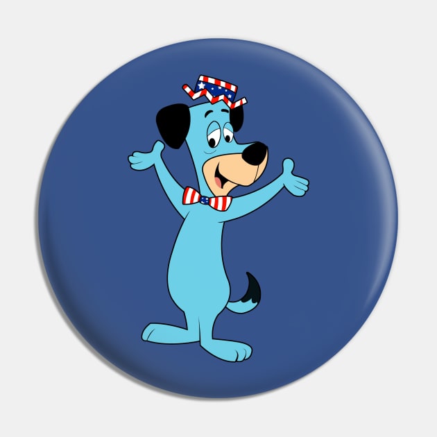 Huckleberry Hound - Patriotic USA Pin by LuisP96