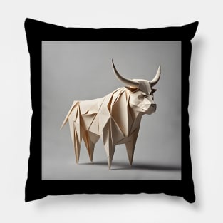 Origami Bull Pillow