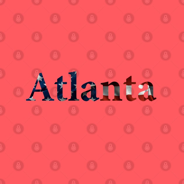 Atlanta American Flag by AdventureFinder