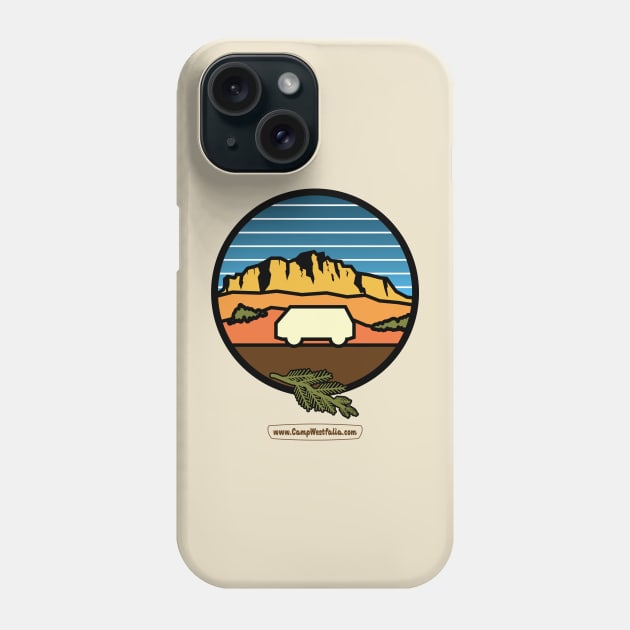 Camper Van Desert Bluff, light Phone Case by CampWestfalia