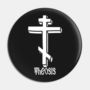 Eastern Orthodox Cross Theosis Pin