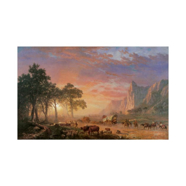 The Oregon Trail by Albert Bierstadt by MasterpieceCafe