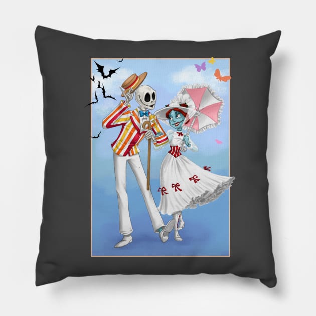 A Jolly Nightmare Pillow by CherryGarcia