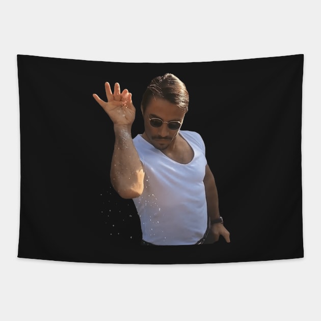 Salt Bae Tapestry by FlashmanBiscuit