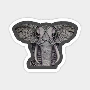 Mandala Elephant Magnet