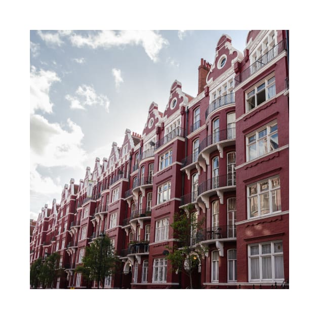 Red Victorian Houses In London by Danny Wanders