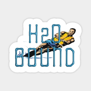 Water Ski H2O Bound Slogan Magnet