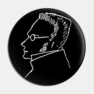 Max Stirner Sketch - Philosopher, Egoist, Anarchist Pin