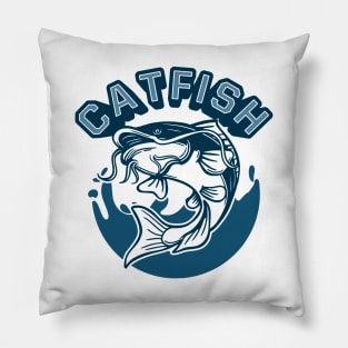 Catfish fishing Pillow