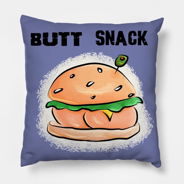 Butt snack Pillow by ThePieLord