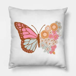 Floral Butterfly Pillow