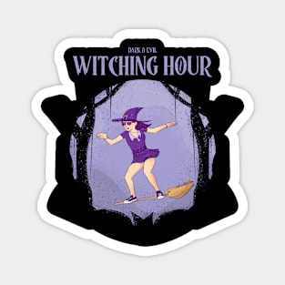 Witching Hour Halloween Gifts halloween for women Magnet