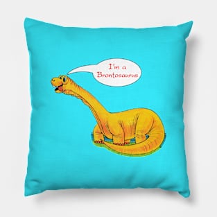 Fun Brontosaurus Pillow