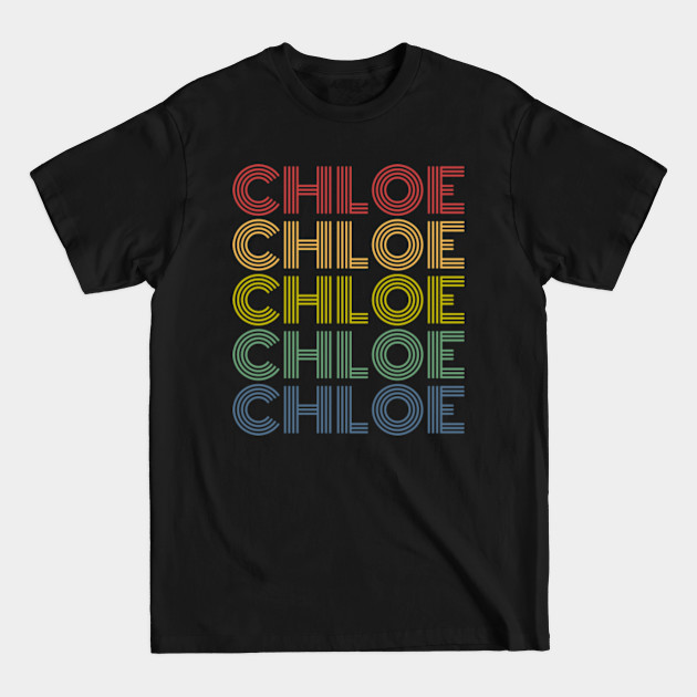 Disover Womens Chloe Wordmark Pattern Personalized Name - Funny - T-Shirt