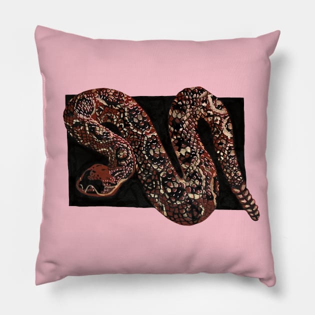 Rattlesnake Pillow by RaLiz