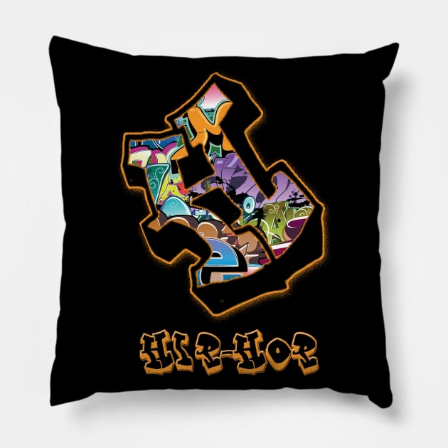 Graffiti Vibes Pillow by Twooten11tw